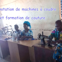 Création de l'atelier couture pour Gnongondémè