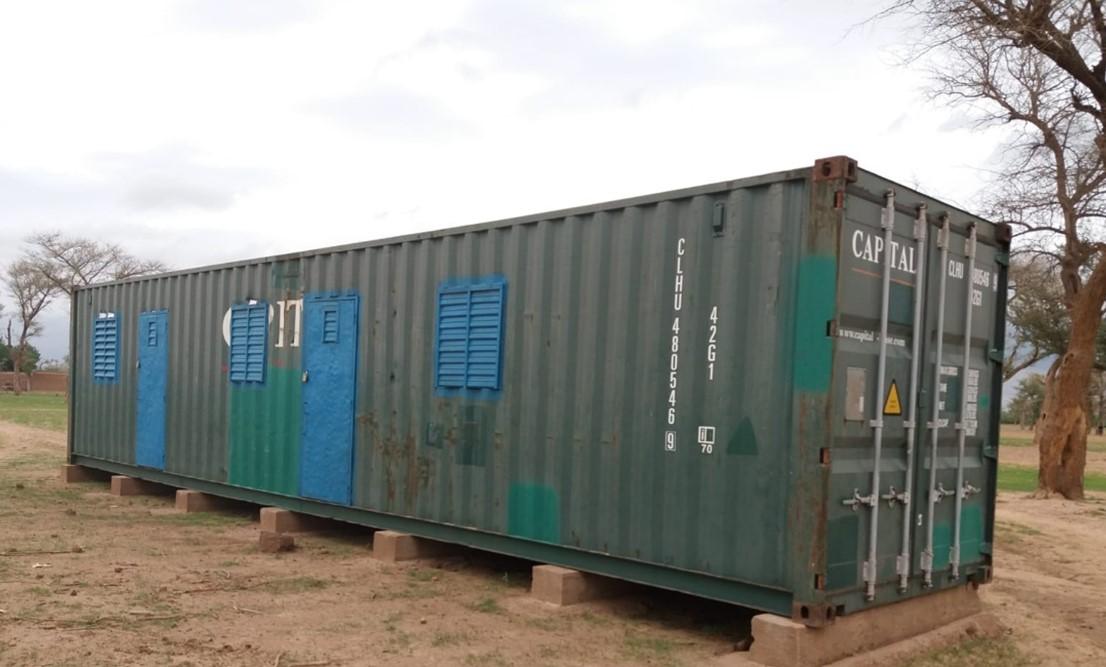 Installation et aménagement d'un container dernier voyage