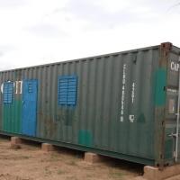 Installation et aménagement d'un container dernier voyage